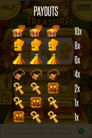 Inca Treasure 777 Slot Machine - Riches of the Lost Civilisation screenshot 3