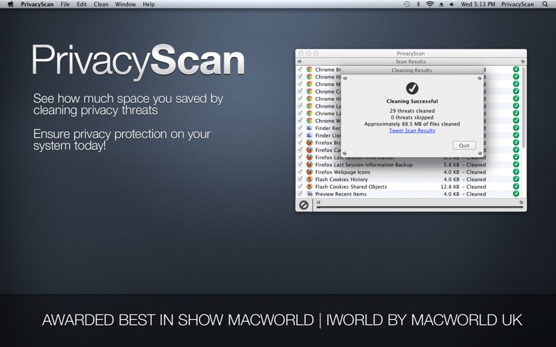 PrivacyScan Screenshots