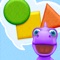 Shapes with Dally Dino - Preschool Kids Learn Shapes with A Fun Dinosaur Friend