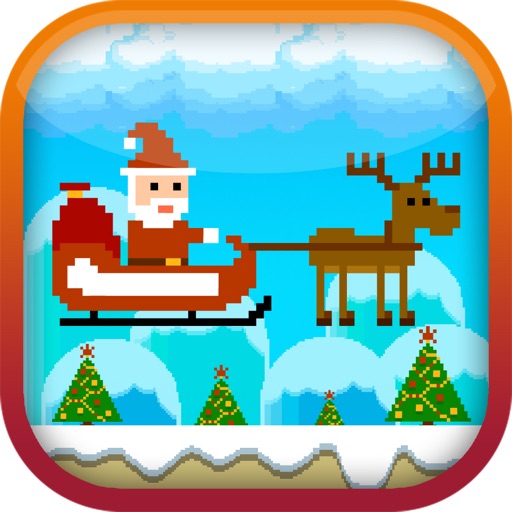 8 Bit Santa Flappy Reindeer Run Icon