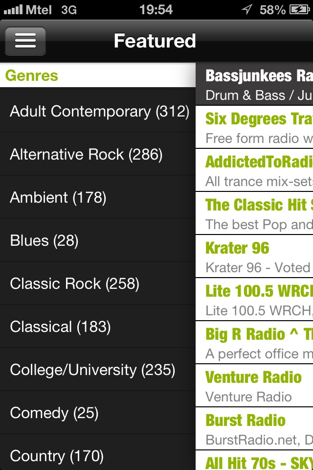 RadioBox Free -  A collection of great online and FM radio stations worldwide screenshot 3