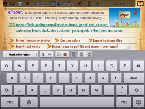 Скриншот из ePaper - Sketch, Write, Paint and Take Notes on a Digital Paper Notebook