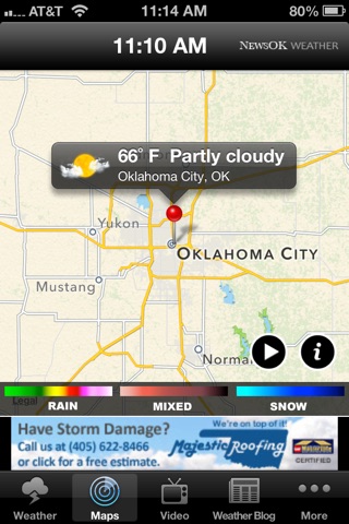 NewsOK weatherwatch screenshot 2