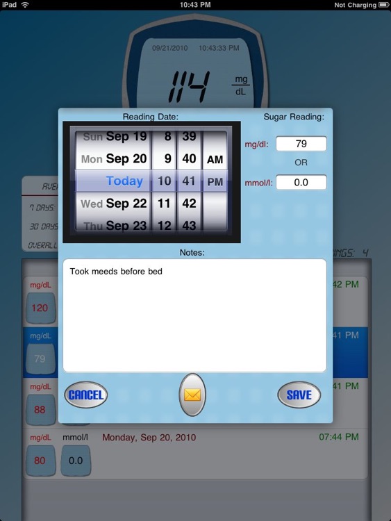 Diabetes Sugar Level Tracker