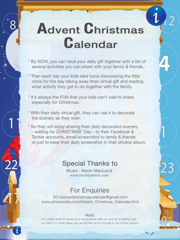 Advent Christmas Calendar 2012 screenshot 3