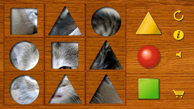 Shapes puzzle for the youngest. Training motor skills of preschoolers using attractive animal pictures or pictures of your own family!