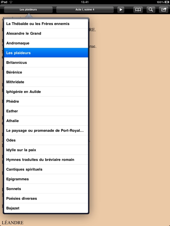 Racine: Théâtre et poésies complètes for iPad