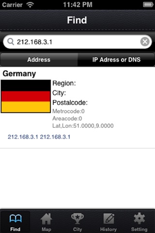 AddressFinder Free- Zip, Ip Address, DNS screenshot 3