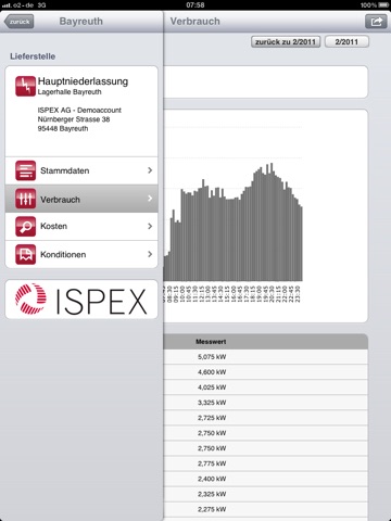 ISPEX AG: ispexEnergiekonto screenshot 3
