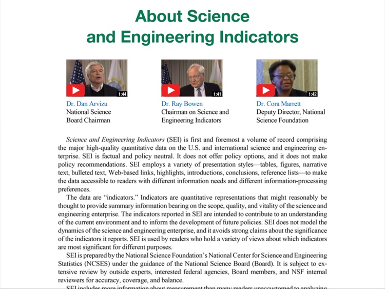 Science and Engineering Indicators by National Science Foundation