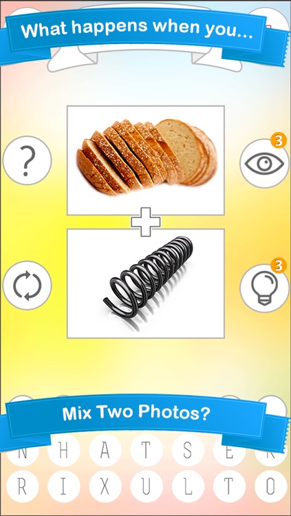 Mix Two Photos - A Word Photo Puzzle Game for your Brain