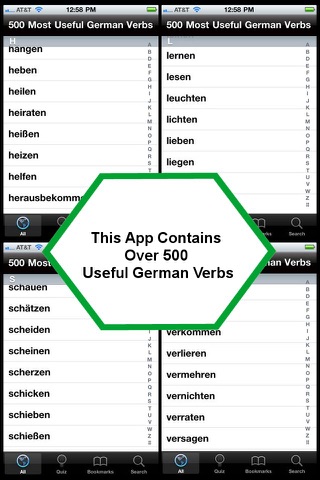 500 Most Useful German Verbs screenshot 4