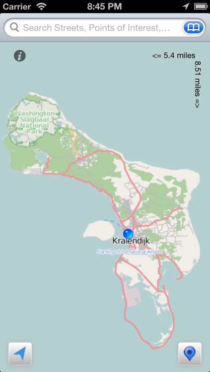Bonaire the Offline Map
