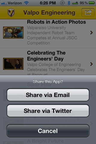 Valparaiso University College of Engineering Magazine for iPhone screenshot 3