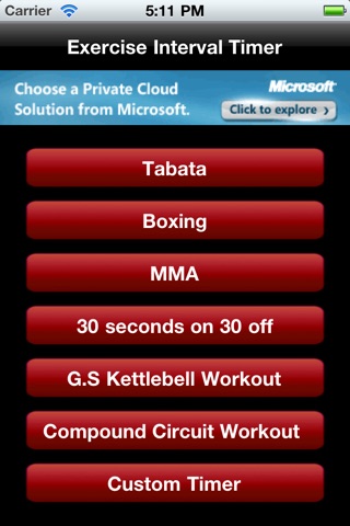 Tabata Exercise Timer screenshot 2