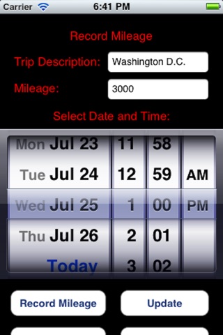 Business Mileage Recorder screenshot 2