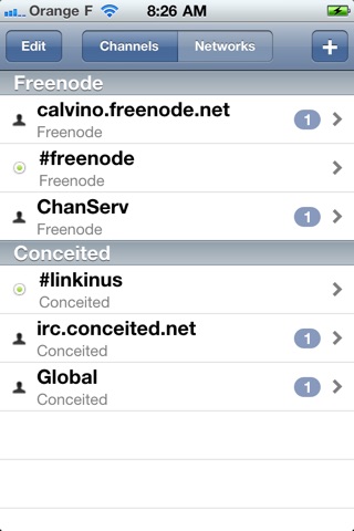 Linkinus for iPhone - IRC Client screenshot 3