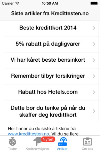 Kredittesten.no screenshot 3