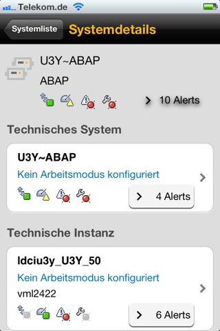 SAP System Monitoring screenshot 3