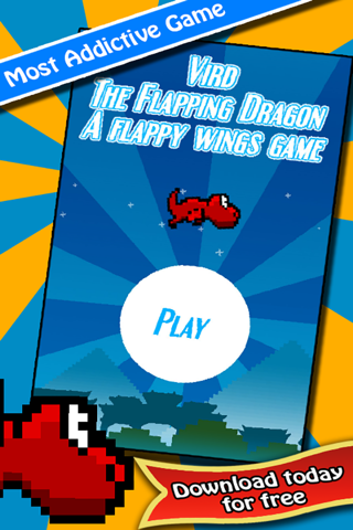 Vird The Flapping Dragon - 2 Player Flying Wings Game screenshot 3