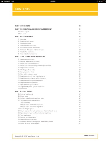 Legal Department Benchmarking Report screenshot 3