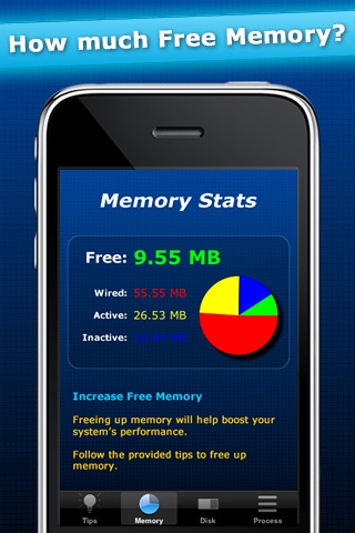 Disk Space & Memory Usage for iOS