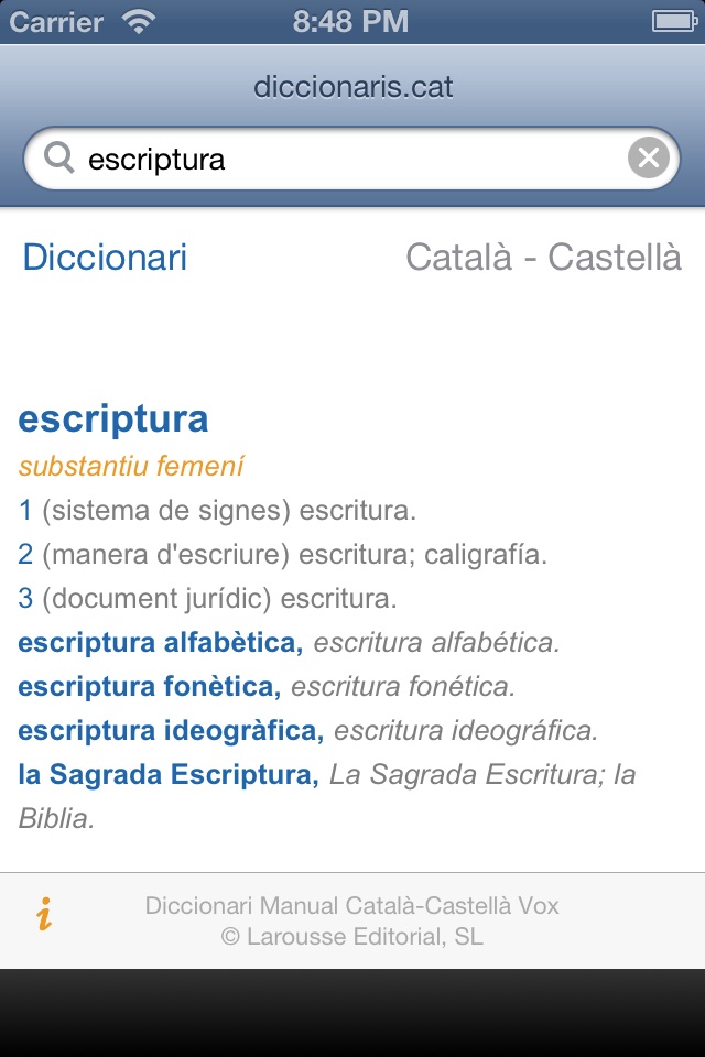 Diccionariscat screenshot 3