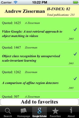 H-Index Calculator screenshot 3