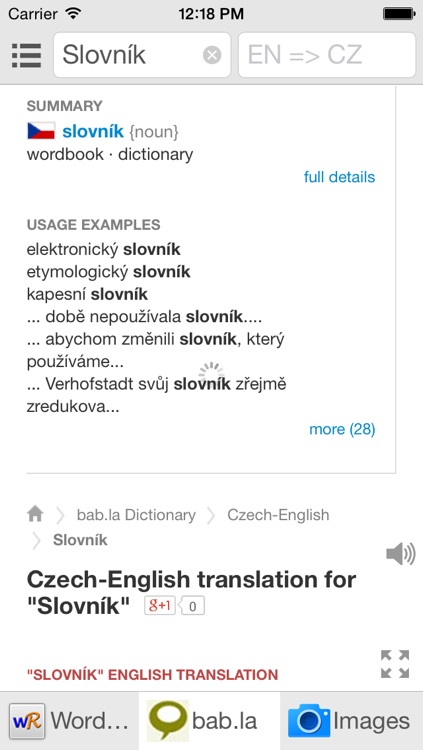 All Czech English Dictionary