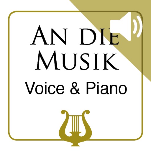 An die Musik by F. Schubert - Medium Voice & Piano MP3 Play-Along included (iPad Edition)
