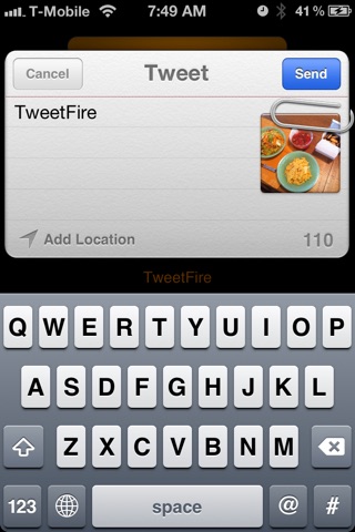 TweetFire screenshot 2