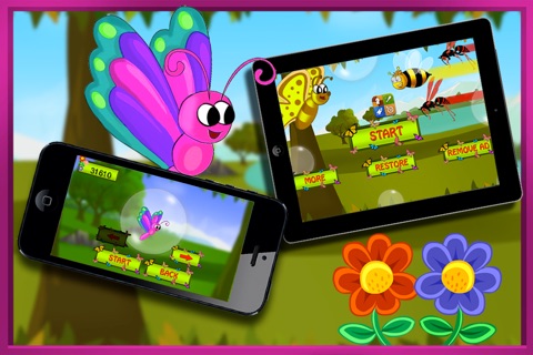 Flutter Garden - Tap Butterfly to catch flowers (free game) screenshot 3