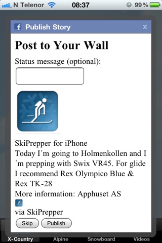 SkiPrepper screenshot 4