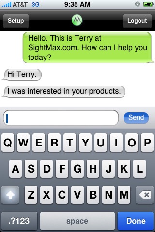 iMaximo SightMax SaaS Live Chat for SightMax On... screenshot 3