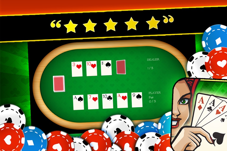 Free Video Poker Double or Nothing Game for iPhone and iPad Apps screenshot 2