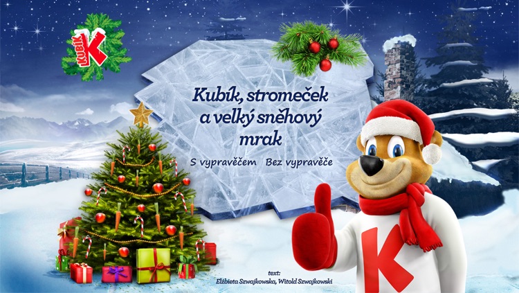 Kubík, stromeček a velký sněhový mrak