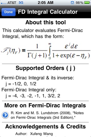 Fermi-Dirac Integral Calculator screenshot-3