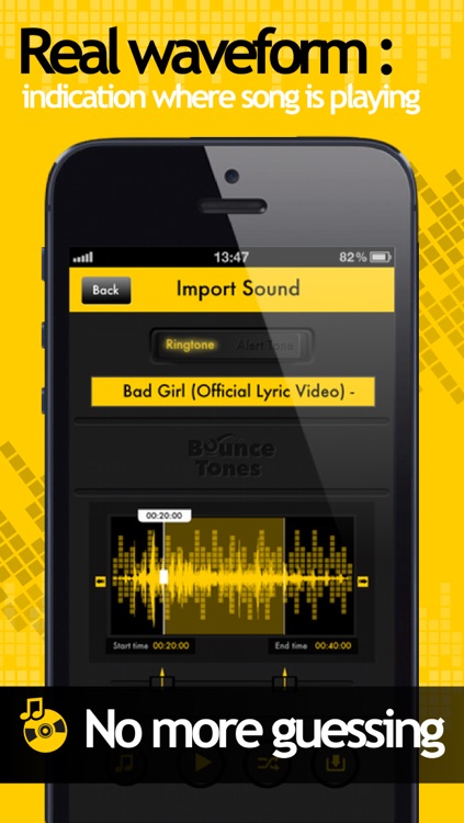 Bounce Tones Free - Personalize your own ringtone tones and alert tone