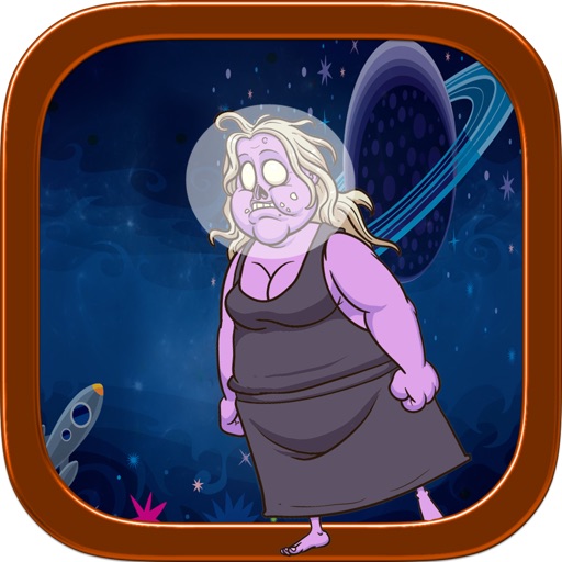 Zombie Granny vs. Aliens Outer Space Battle iOS App