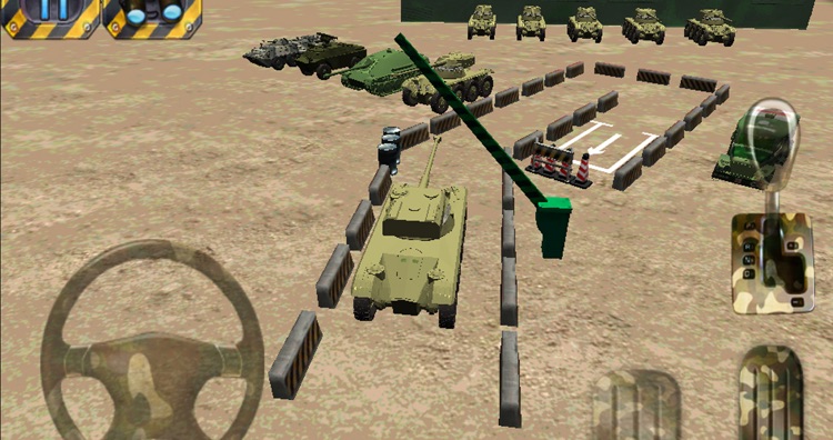 3D Tank Driver Parking War screenshot-3