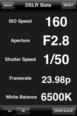 DSLR Slate