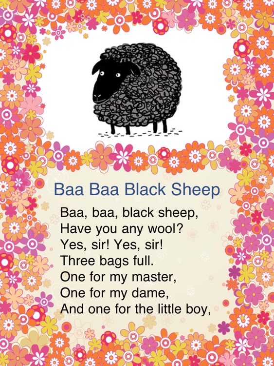Kids Song B for iPad - Child Songs Lyrics & English Words ...