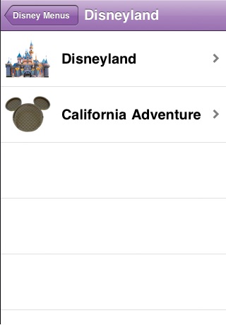 Disney Parks & Resorts Menus
