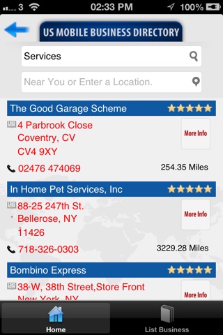 US Mobile Business Directory screenshot 3