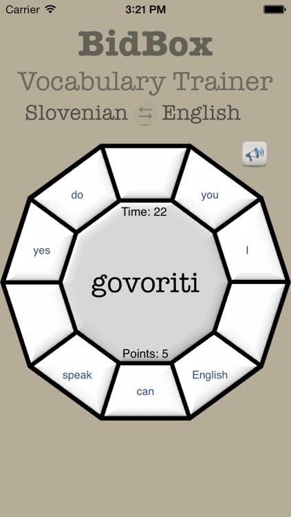 Vocabulary Trainer: English - Slovenian
