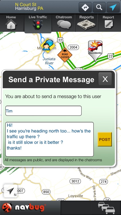 Navbug Traffic GPS screenshot-4