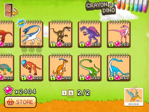 Crayon, Dino for iPad screenshot 2