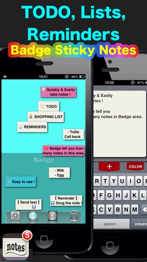 Badge Sticky Notes FREE(圖1)-速報App