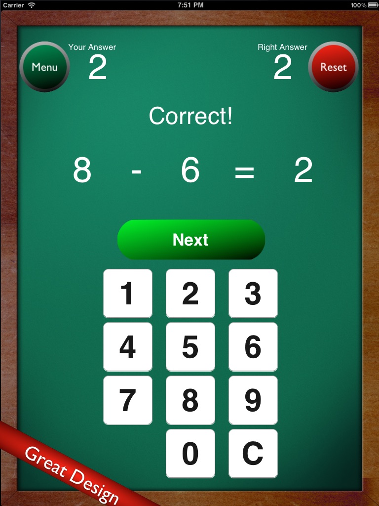 Math Flash Cards - screenshot 2