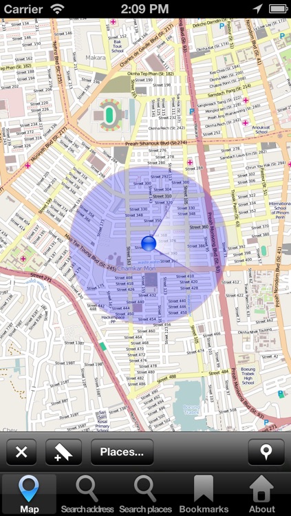 Map Phnom Penh, Cambodia: City Navigator Maps